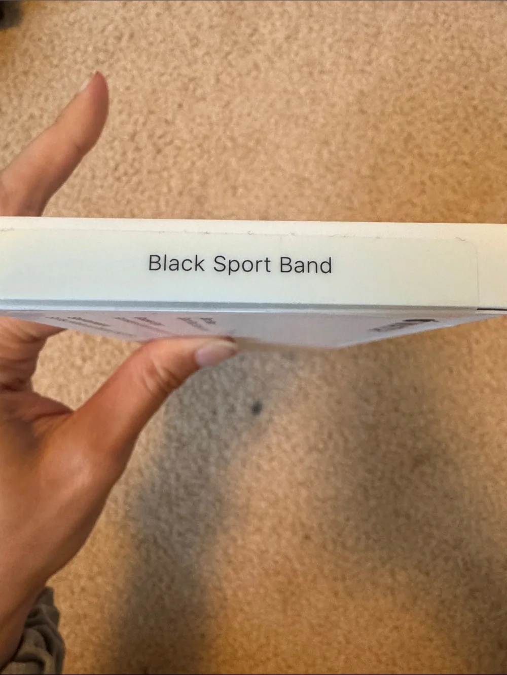 Black Sport Band for Apple Watch - Classic Silicone Strap